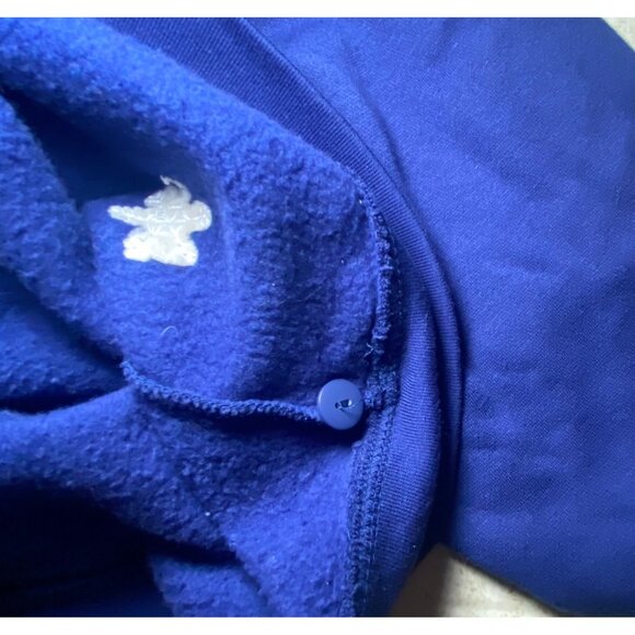 Shenanigans Vtg Womens Blue Sweatshirt Christmas Cardigan Snowman Cozy Holiday - Picture 6 of 9